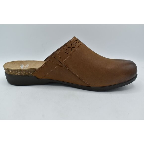 Dansko Womens Size EU 39 US 8.5-9 Robbie Burnished Nubuck Tan Slip On Clogs - Picture 6 of 12